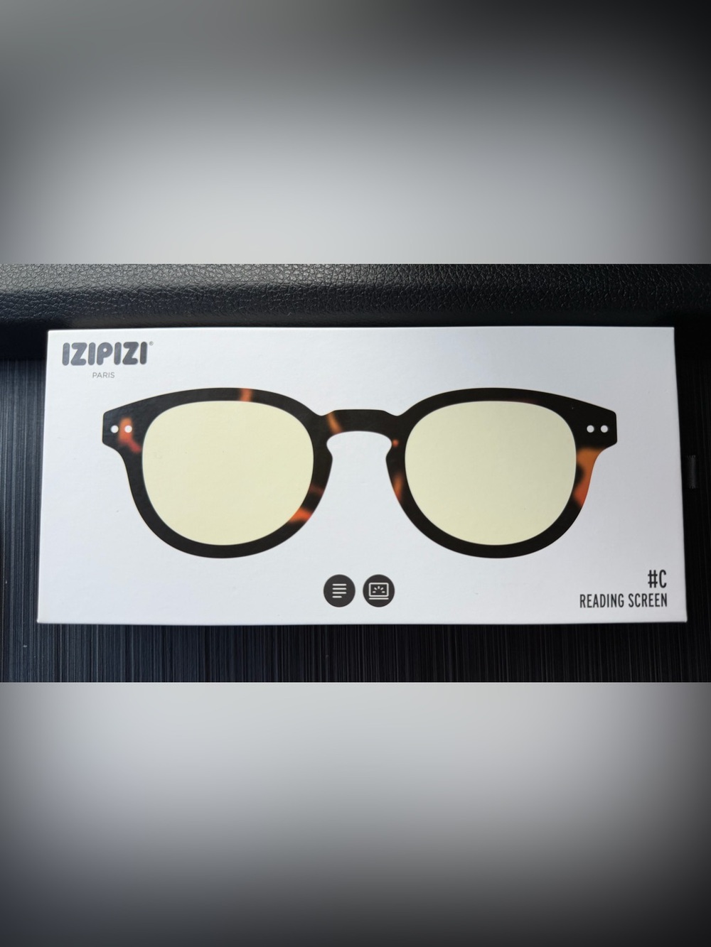 IZIPIZI Reading Screen #C Blue-Light Glasses with Tortoiseshell Accents # +1